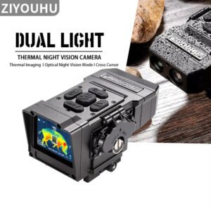 NT15 Dual Light Fusion Thermal Imaging Scope Digital Night Vision Camcorder Crosshair for Hunting 1000m Hot Detection Monocular